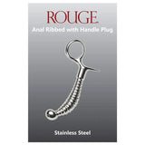 Rouge Stainless Steel Ribbed Anal Plug