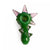 Red Eye Glass 4.5" Jade Spike Pipe with Screen