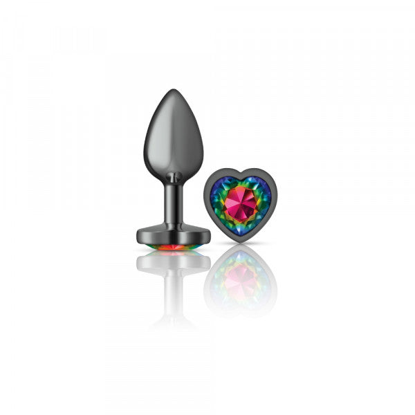 Cheeky Charms Plug Gunmetal-Small Heart