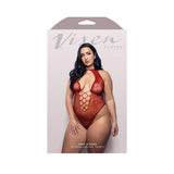 Just Kissed Plunge Halter Teddy