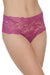 Highwaisted Lace Thong-Pink One Size