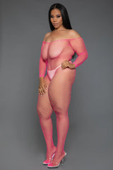 Catsuit: Catch Me- Pink Queen Size