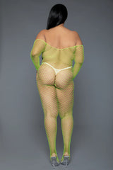 Catsuit: Catch Me- Green Queen Size