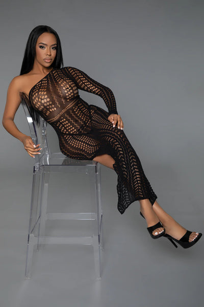 Reel Me In Dress One Size Black
