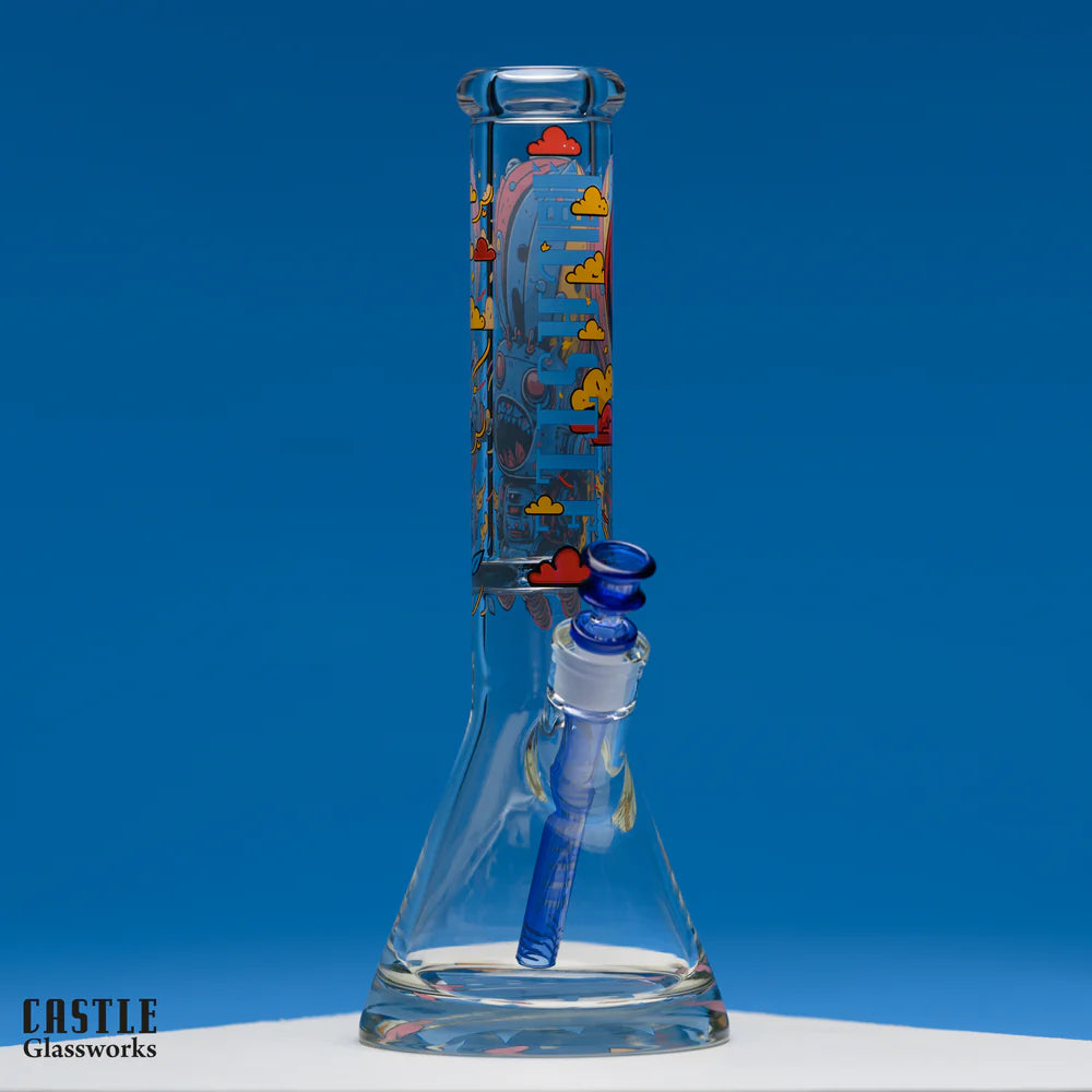 Castle Glass: 14" Retro Robot  (9mm Thick)