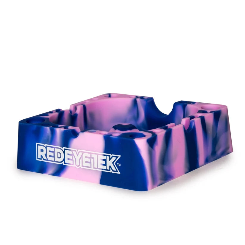 Red Eye Tek: 5" Silicone Ashtray/Dab Tool Stand (Purple - UV Glow)