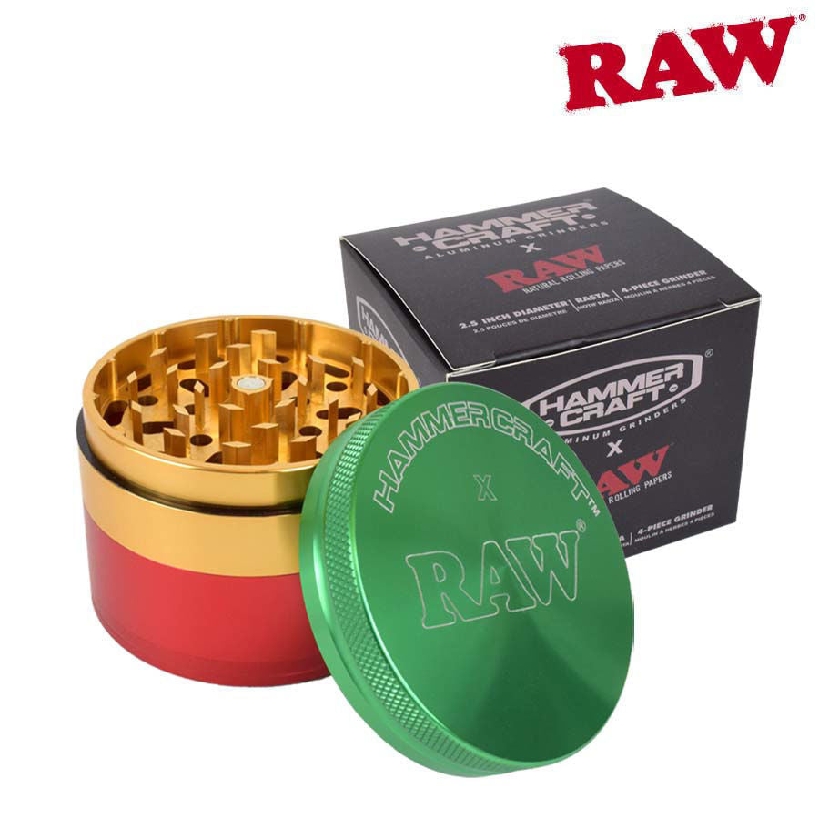 RAW x HammerCraft: 2.2" 4PC Grinder (Red)