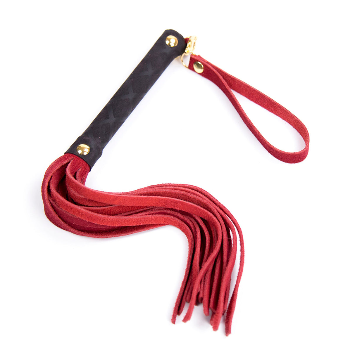 Mini Leather Flogger-Red