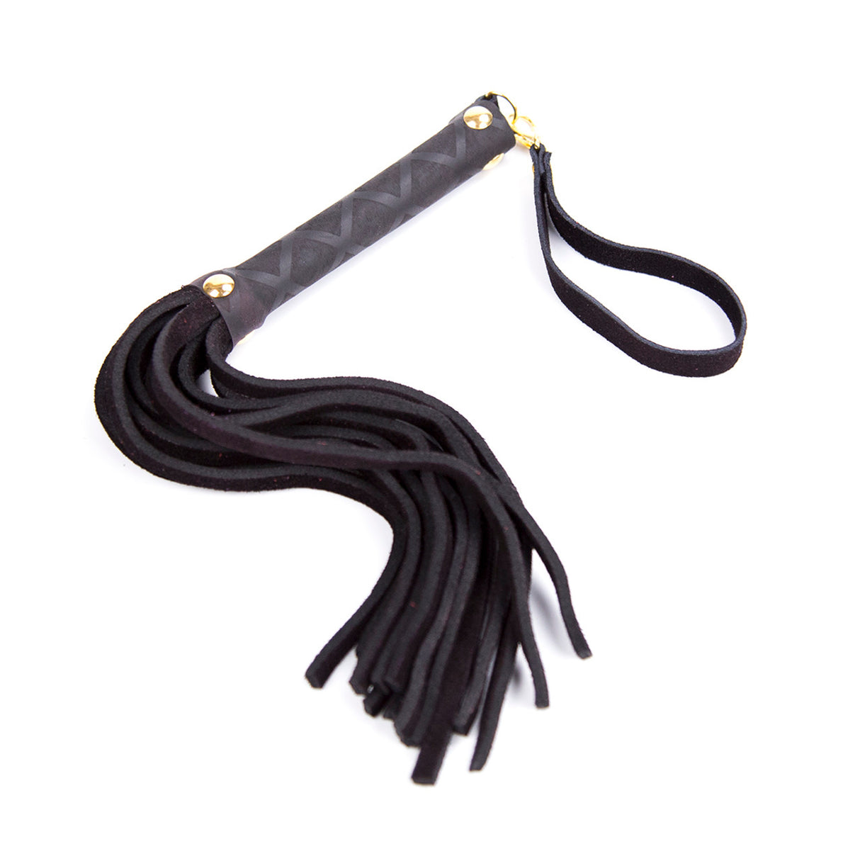 Mini Leather Flogger-Black