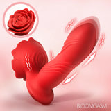Bloomgasm Rose Thrust Thrusting Silicone Vibrator