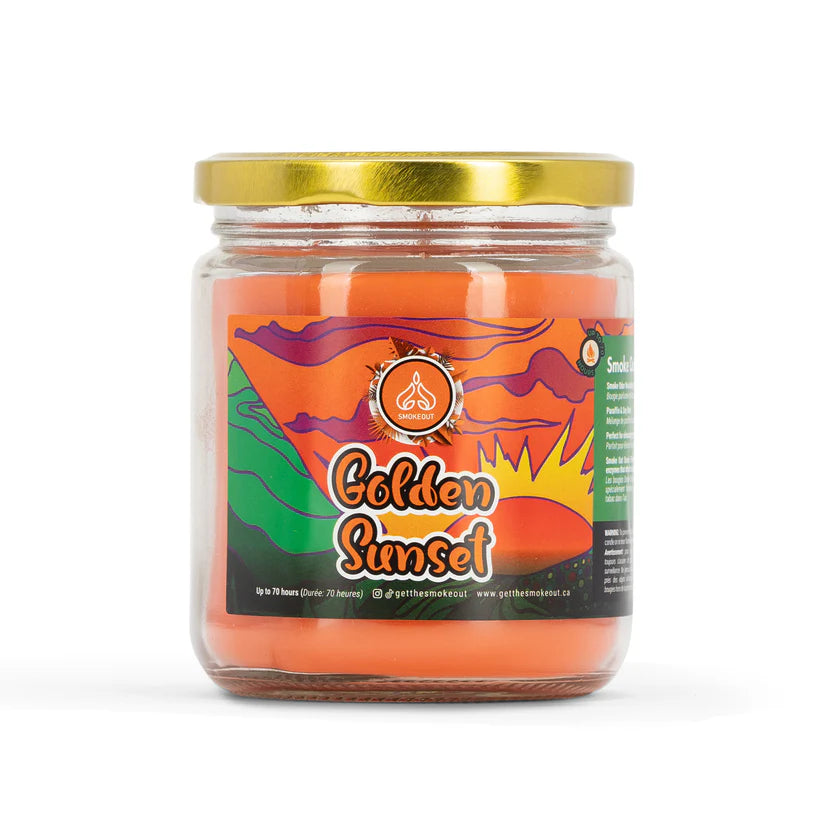 Smoke Out: 13oz Candle (Golden Sunset)