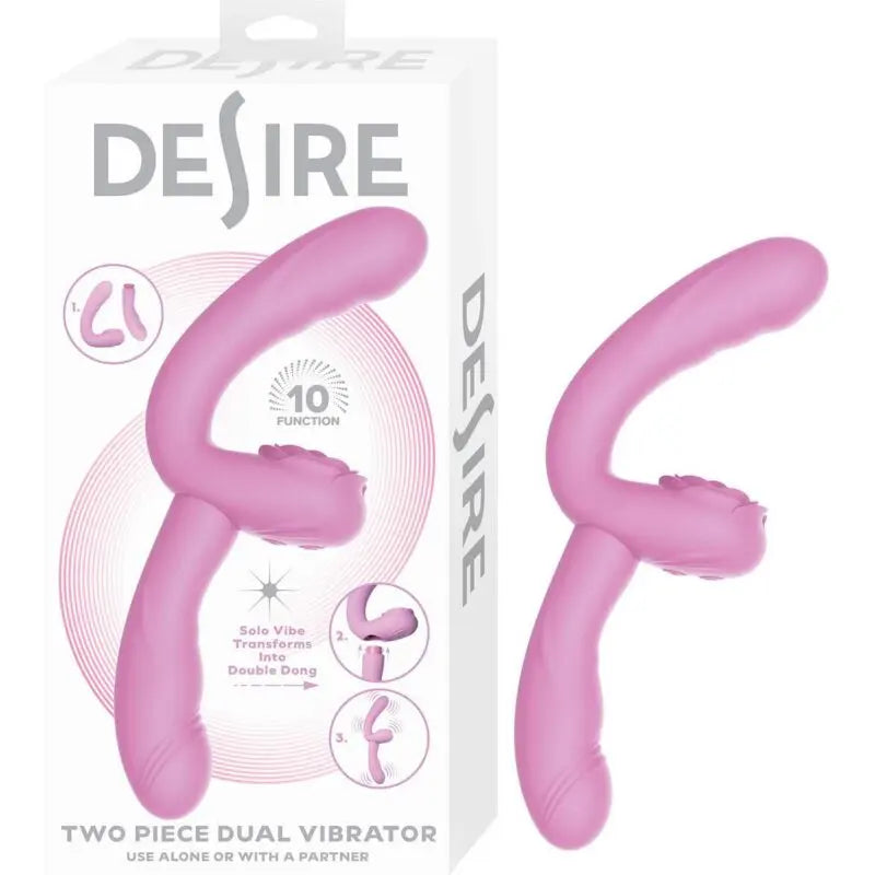 Desire 2 Piece Dual Vibrator - Lavender