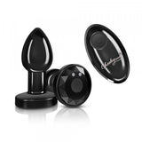 Cheeky Charms RC Vibrating Plug-Gunmetal Small