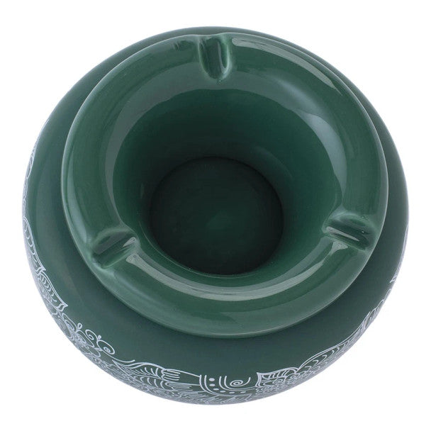 Fujima: Moroccan Ceramic Ashtray (Garden Green)