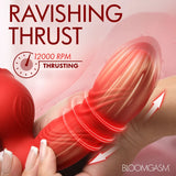 Bloomgasm Rose Thrust Thrusting Silicone Vibrator