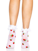 Strawberry Ruffle Anklets