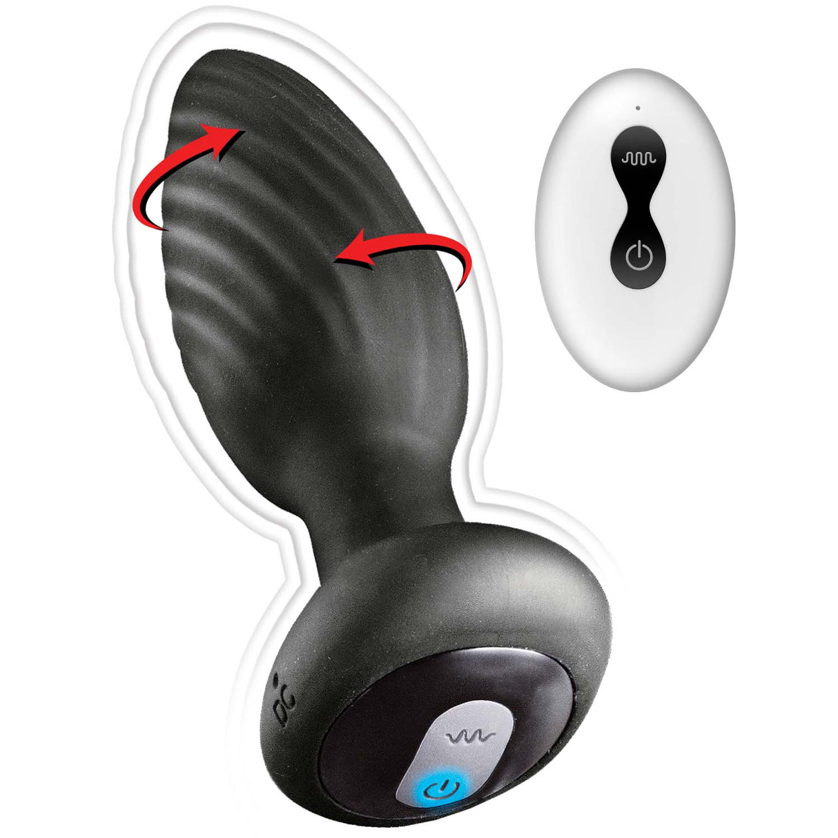 Ass-Sation Remote Control Rotating Plug