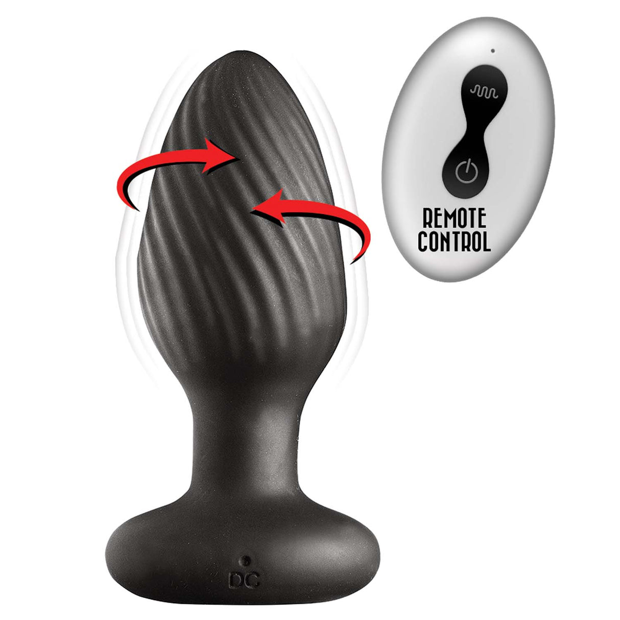 Ass-Sation Remote Control Rotating Plug