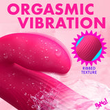 BANG! Flexible Ribbed Silicone Rabbit Vibrator - Pink