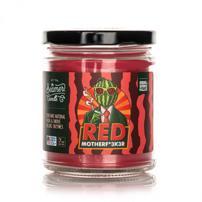 Candle: Beamer 7oz-Red Mother F*#k3r