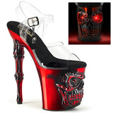 Shoe: 8" Bone Heel w/LED Ankle Strap
