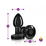 Cheeky Charms RC Vibrating Plug-Gunmetal Small