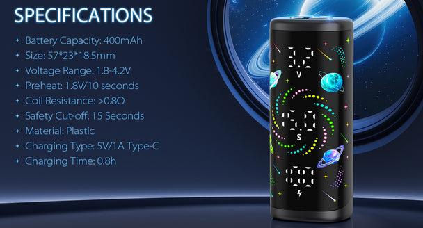 Yocan: Kodo "Star" 510 (400mAH - Assorted Colours)