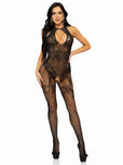 Seamless Rhinestone Crotchless Jumpsuit