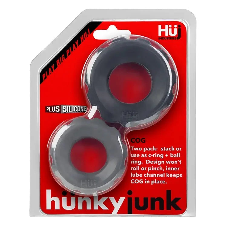 Oxballs Cog Set Cockrings - Black