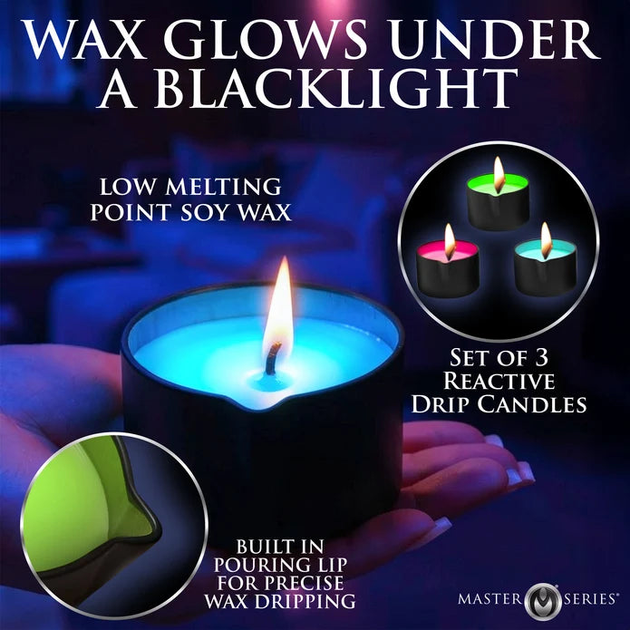 Master Series Wicked Wax Drip Candle Set of 3