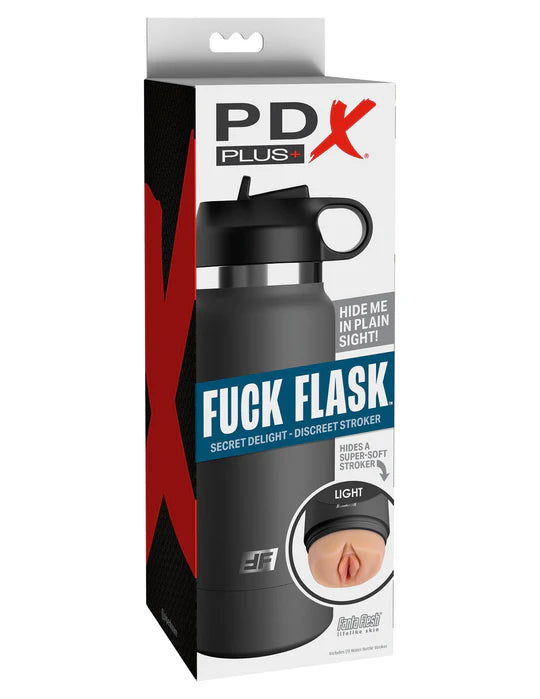 PDX Plus Fuck Flask - Grey/Light
