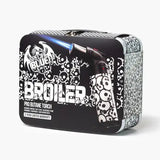 Special Blue: "Broiler" with Case (Black and White Skulls)