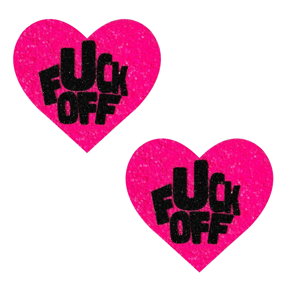 Pasties: Fuck Off Blacklight Heart