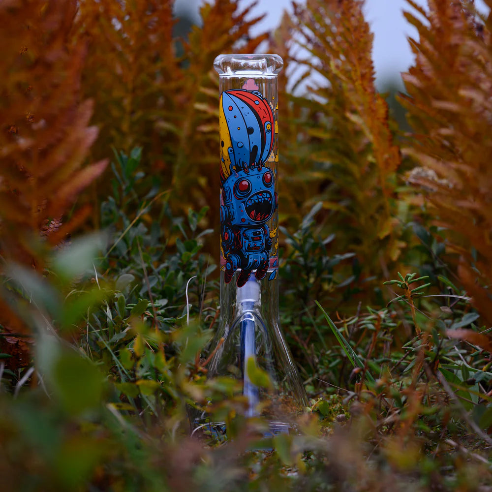 Castle Glass: 14" Retro Robot  (9mm Thick)