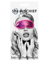 Sex & Mischief Hot Pink Satin Blindfold