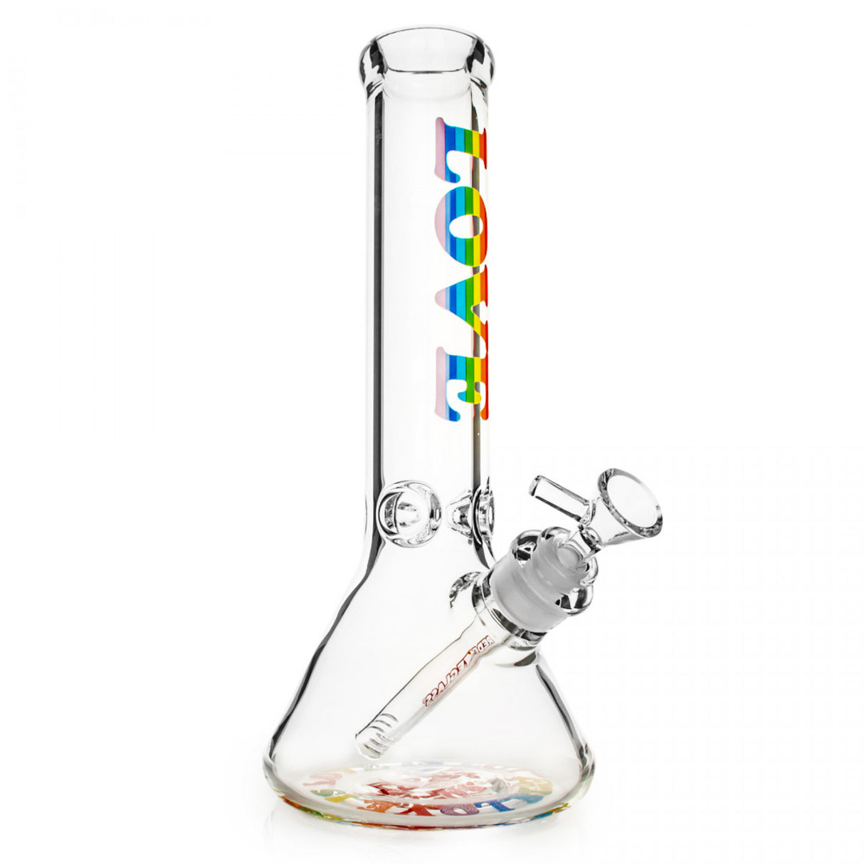 Bong: Red Eye Glass 12" Beaker-Love is Love