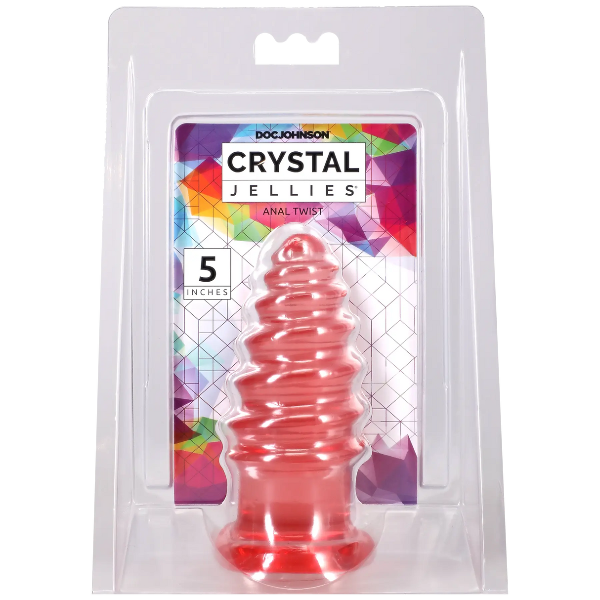 Crystal Jellies Anal Twist 5" - Pink