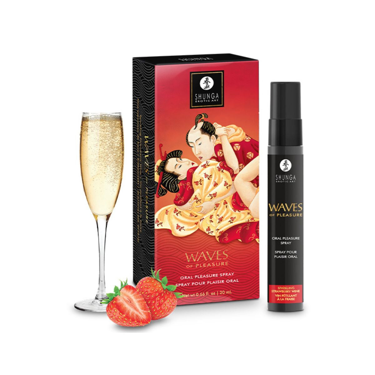 Shunga Waves Oral Pleasure Spray - Strawberry Wine