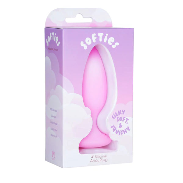 Softies 4" Anal Plug - Pink