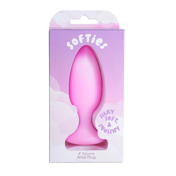 Softies 4" Anal Plug - Pink