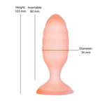 Softies 4" Anal Plug - Orange