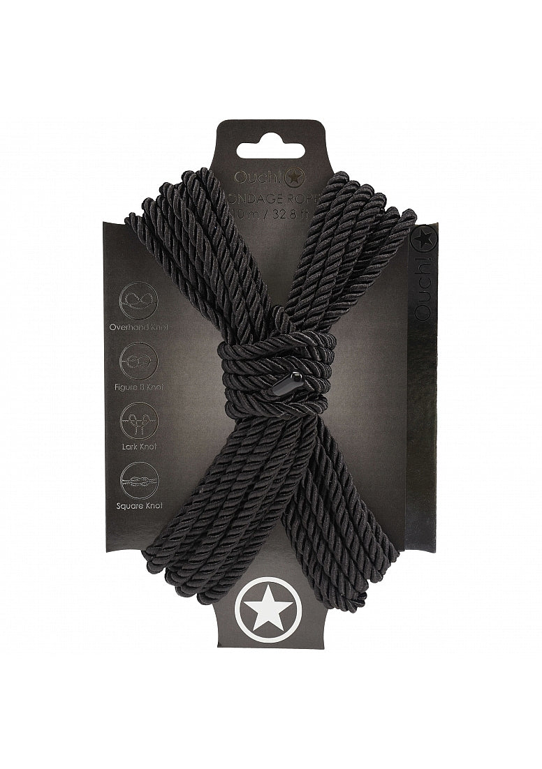 Ouch Bondage Rope 10m-Black