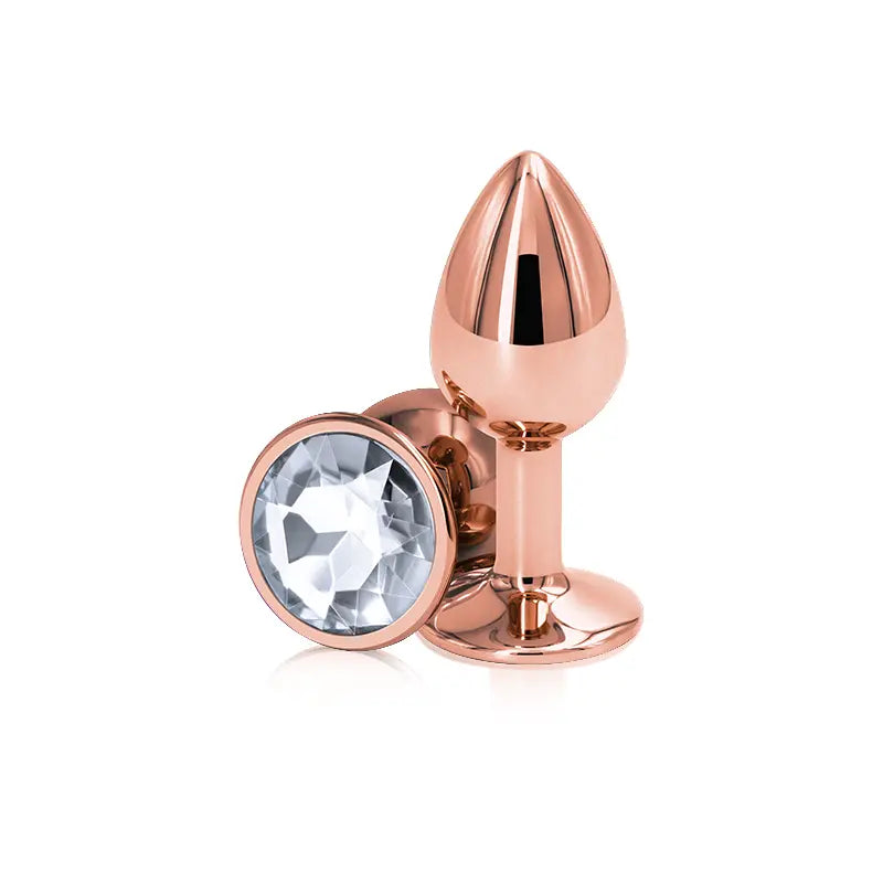 Rear Assets Gem Plug Rose Gold-Small Round