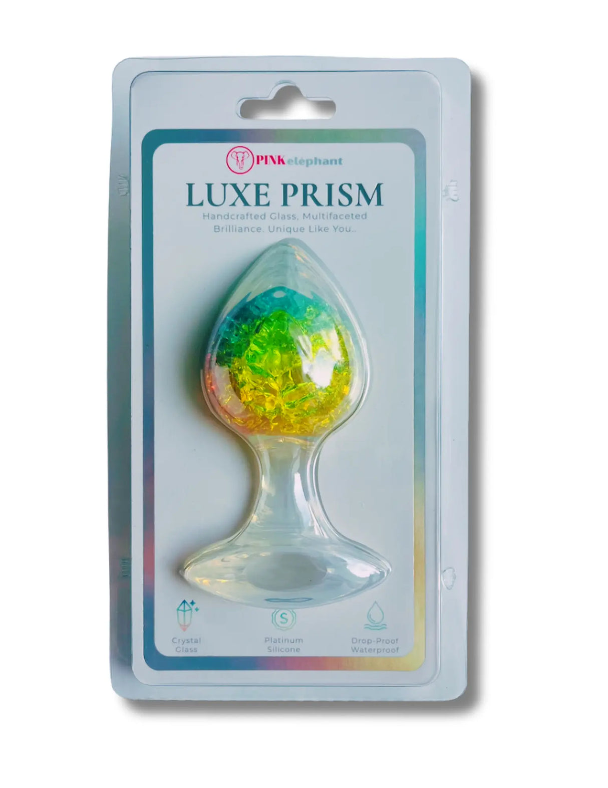Luxe Prism Anal Plug - Large - Rainbow