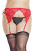 Lace Garter Belt-Red Queen Size