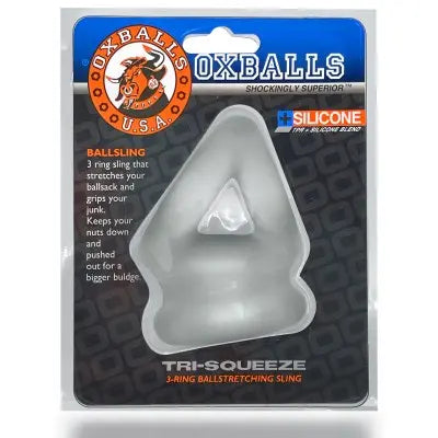 Oxballs Tri Squeeze 3 Ring - Clear