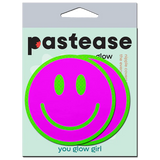 Pasties: Neon Green GID Smiley Face