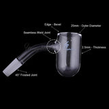 Honeybee Herb: (Black) Honey Bevel Deep Bowl (14mm - 45°)