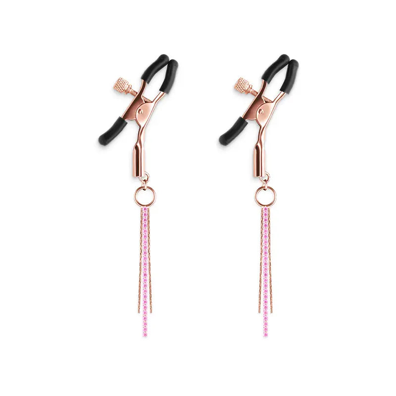 Bound Nipple Clamps: D3 Rose Gold