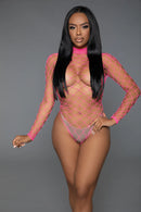 Dancing All Night Teddy One Size-Hot Pink